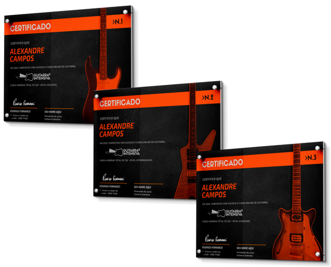 Melhores cursos de guitarra online. Guitarra Intensiva por Rodrigo Ferrarezi.